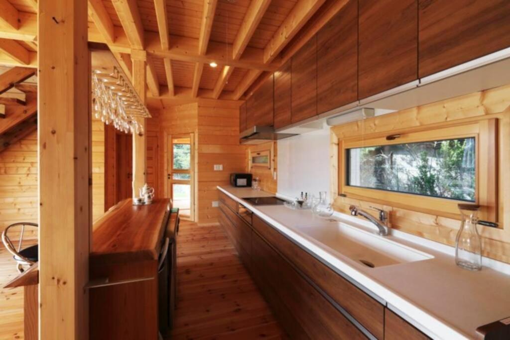 浅間山を眺めるフインランドログハウス Karuizawa Exteriér fotografie